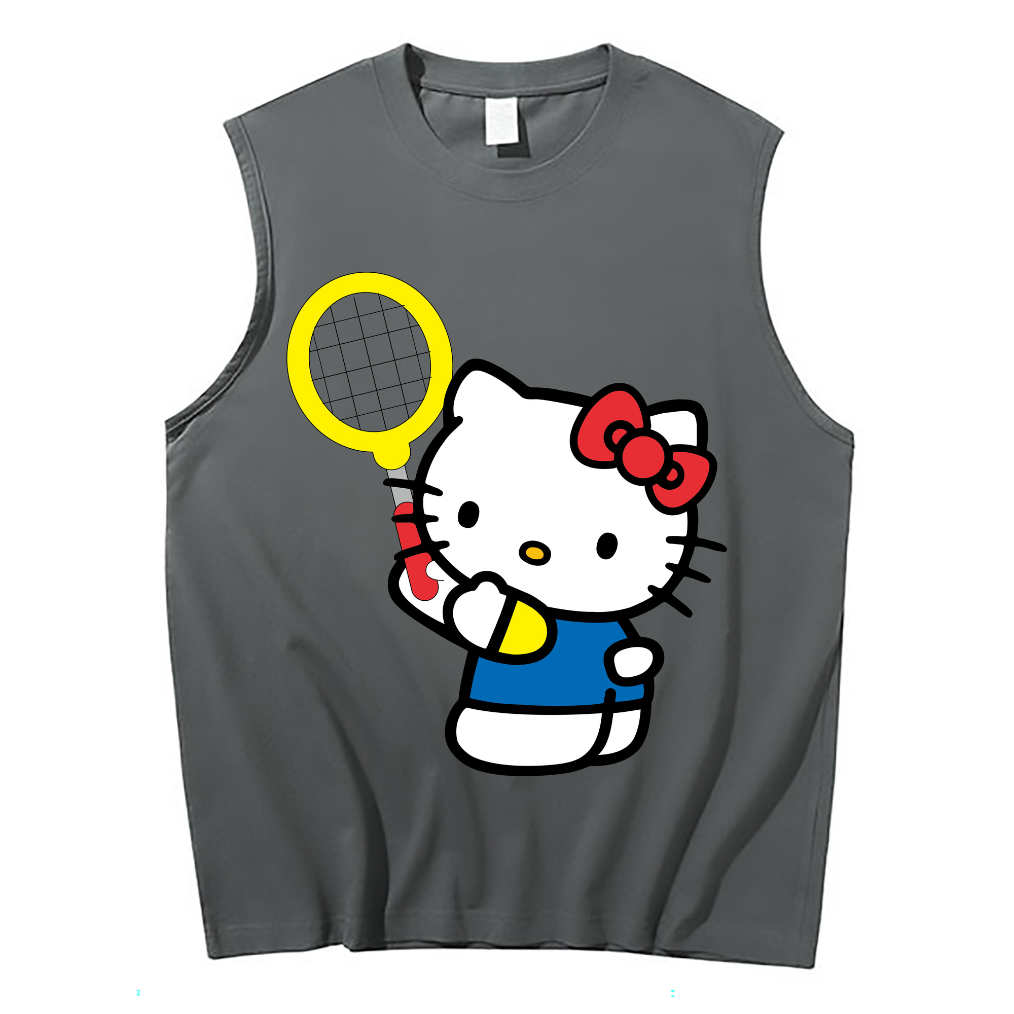 （画像用） Hello Kitty ハローキティ コットン100％タンクトップ（フロントプリント）